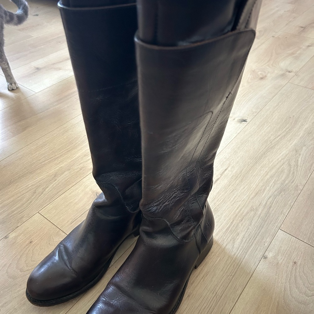 Frye knee high riding boots